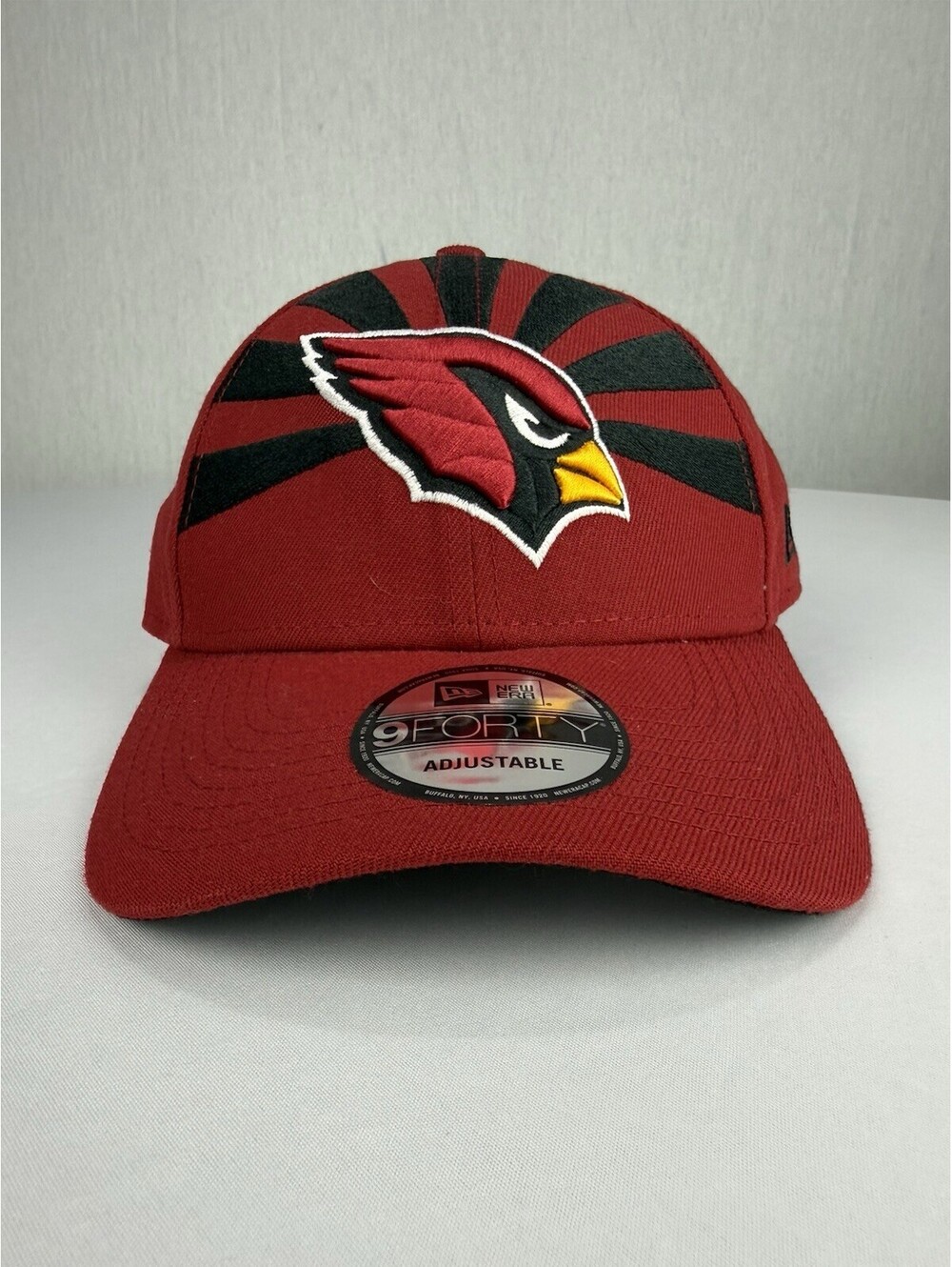 New Era 9FORTY Arizona Cardinals Hat Cap NFL 100 Draft Red Black Adjustable NWT⁠